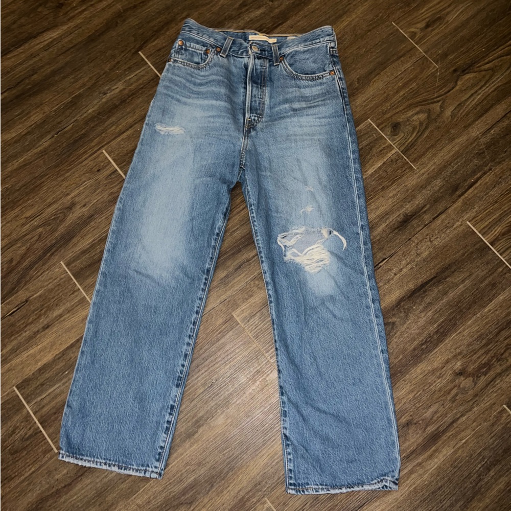 Levi rib cage wide leg jeans